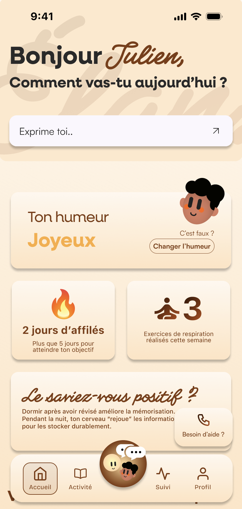 Application Santé Mentale